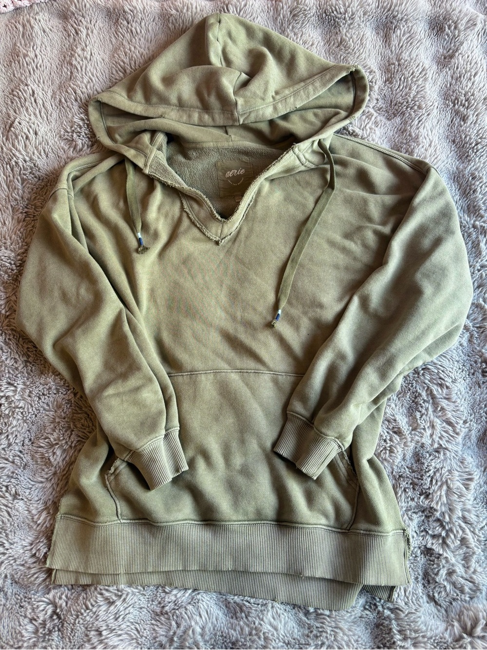 Aerie Olive Green Hooded Women's Sweater